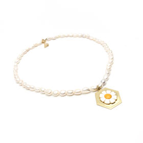 北京仓丨Wilhelmina Garcia-Daisy And Pearl Dating-珍珠 项链［西班牙设计师］