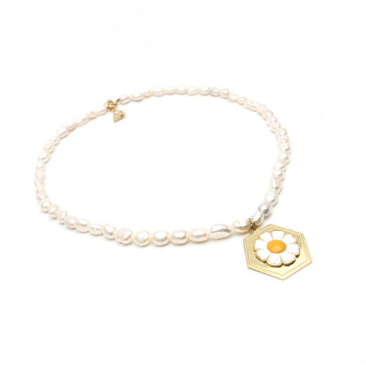 北京仓丨Wilhelmina Garcia-Daisy And Pearl Dating-珍珠 项链［西班牙设计师］ 商品图0