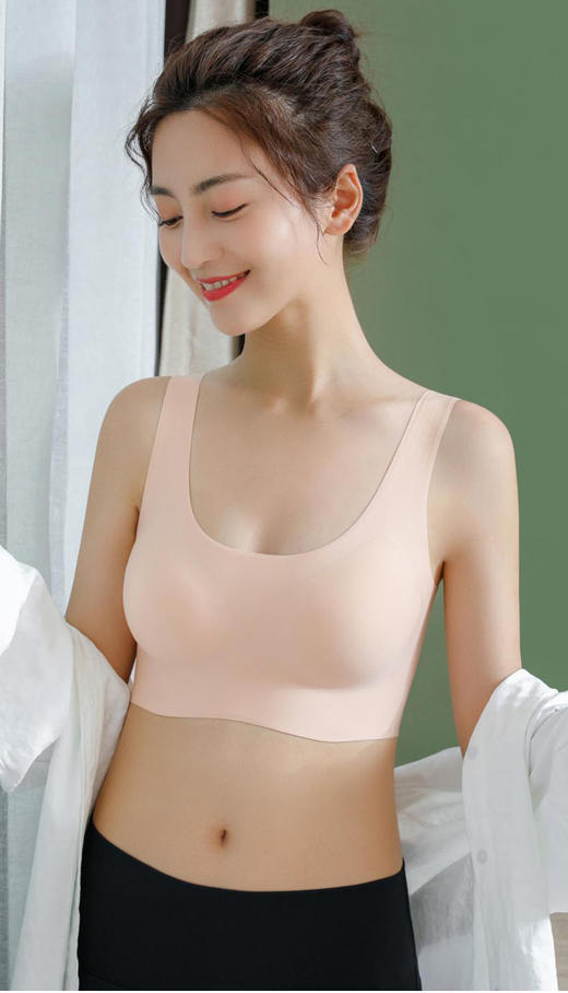（299元/2件）天然乳胶无痕零感背心文胸53060 商品图5