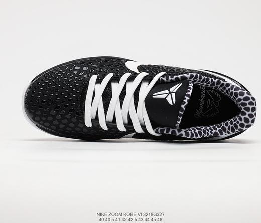 耐克Nike Kobe 6 Mamba Forever经典黑白Gigi实战篮球运动鞋CW2190-002 商品图6