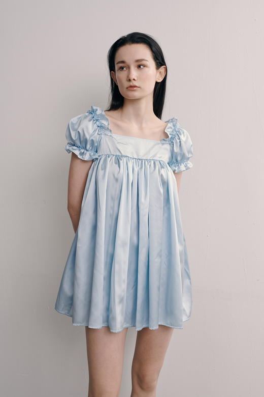 Silky baby-doll dress 商品图0