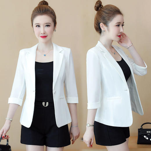 TZW-白色西装外套女薄款 商品图1