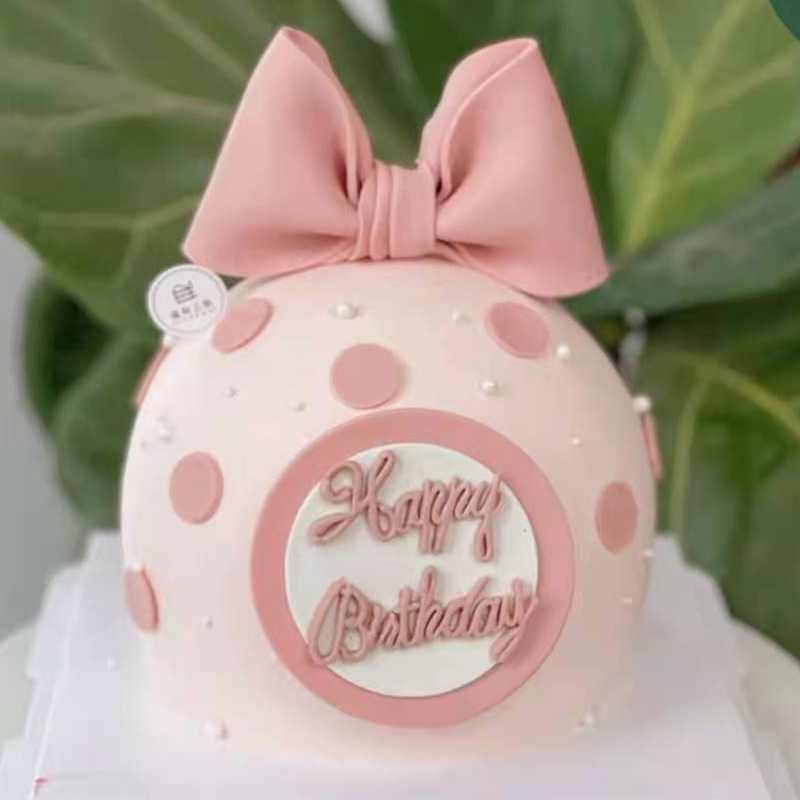 粉色蝴蝶结（球）