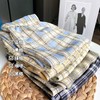 【舒爽透气格子裤】春夏高腰宽松垂感直筒显瘦女装休闲阔腿裤子 商品缩略图0