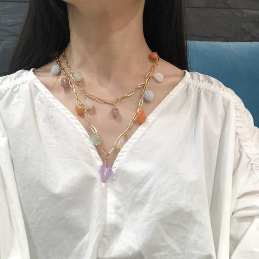 北京仓｜VELATTI-Gemstones-长项链（两种戴法）［西班牙设计师］ 商品图4