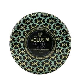VOLUSPA - 三烛芯装饰罐香薰蜡烛 - 清新亚麻