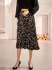 剩S/M/L 米思阳2026春季新款复古优雅印花醋酸拼接高腰显瘦百褶半身裙0485 商品缩略图0