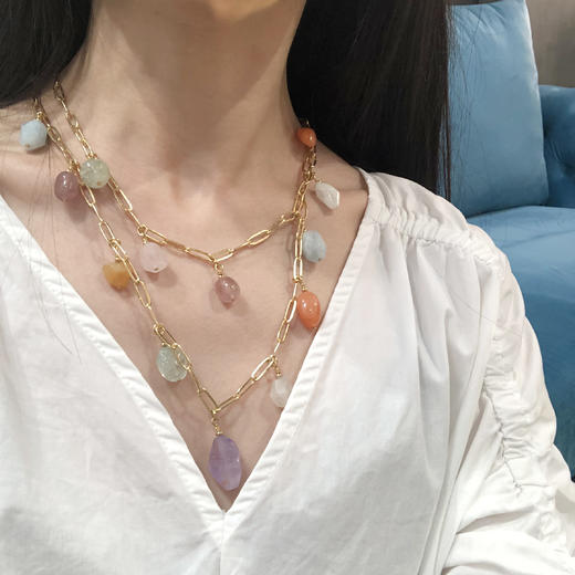 北京仓｜VELATTI-Gemstones-长项链（两种戴法）［西班牙设计师］ 商品图1