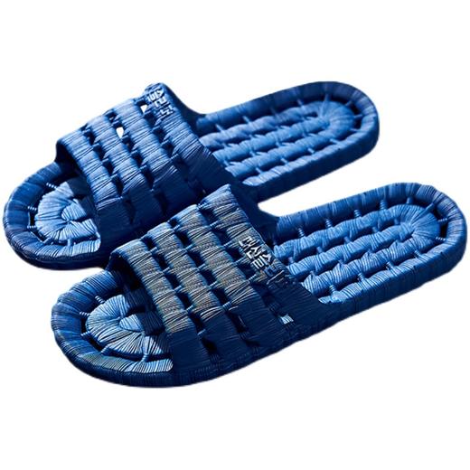 oiu鱼骨情侣家居拖鞋男士拖鞋40-41蓝色 商品图0