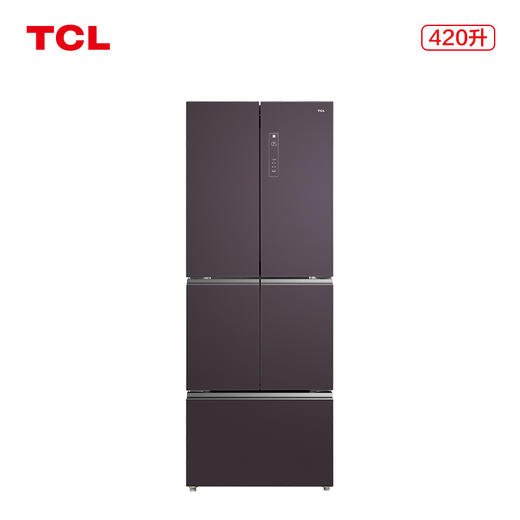 【TCL冰箱】TCL R420C6-G烟紫绒 420升急冷速冻法式多门冰箱 商品图1