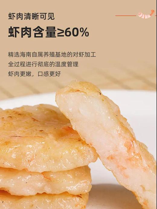 【活动：每拍5减70元！】寿司虾级别虾饼 虾肉含量>60%🦐SGS8项兽残等0检出 寿司虾级别 鲜活大号南美白虾 商品图4