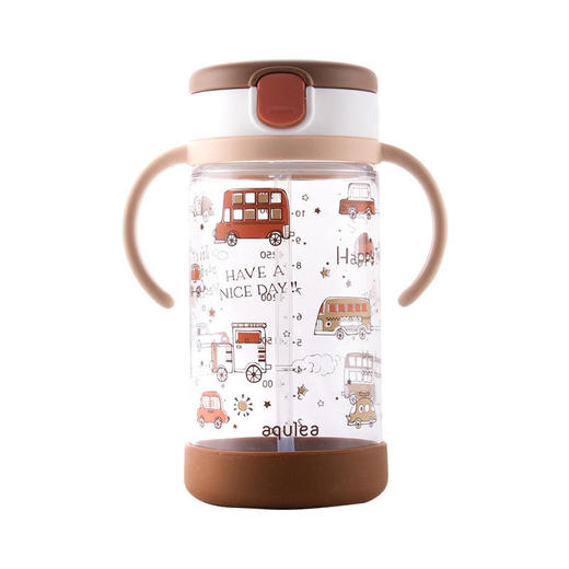 日本利其尔Richell卡通透透杯吸管杯（杯垫款）320ml 商品图4