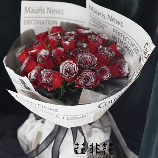 《Dear》银边新娘玫瑰花束 商品图2