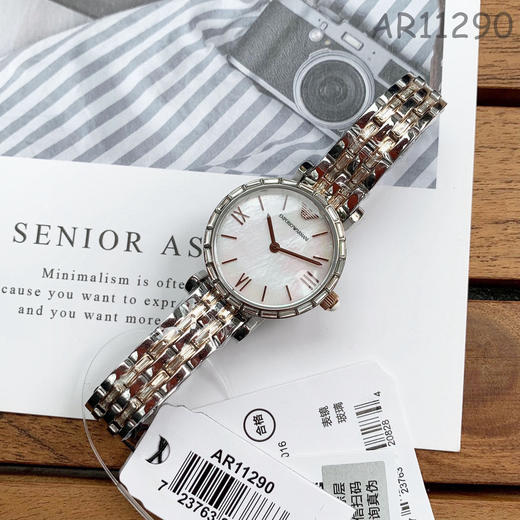 原单阿玛尼ARMANI女表AR11290
机芯：石英机芯 商品图0