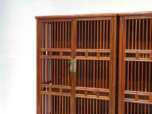 红桥红  家具严选  缅甸花梨（大果紫檀）【178疏影条子 碗柜】 商品图3