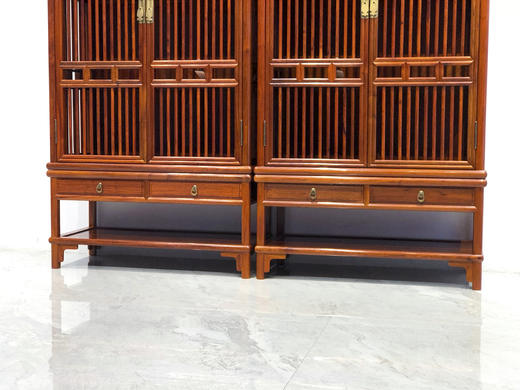 红桥红  家具严选  缅甸花梨（大果紫檀）【178疏影条子 碗柜】 商品图6