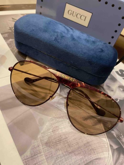 Gucci 飞行员太阳镜21年新款GG0908S霸气阳刚无敌帅 商品图6