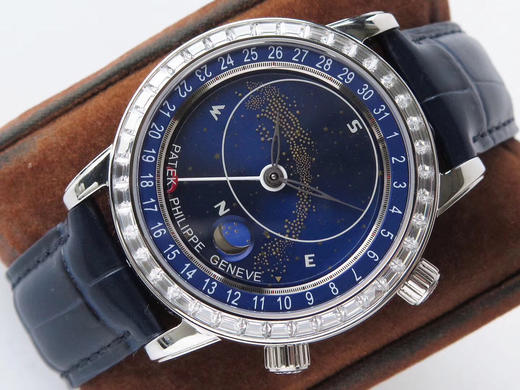 YL百达翡丽星空6104梦幻星空腕表横空出世，不负众望：真星空轨道表盘 商品图4