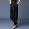 PDD-YXFS210724新款时尚气质宽松百搭高腰雪纺哈伦裤 商品缩略图3