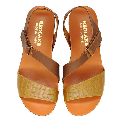 断码特价36码——西班牙原产超舒适女士皮凉鞋23231S-棕色（简约优雅系列） 商品图5