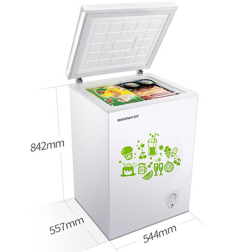 容声(Ronshen)100升 家用小型冰柜 冷藏冷冻转换 迷你冷柜 节能单温冰箱 BD/BC-100MB 商品图6