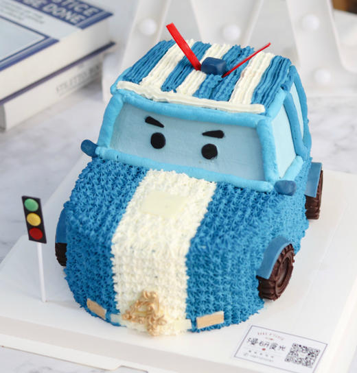 【生日蛋糕】卡通小汽车款（可备注巧克力数字牌) 商品图0