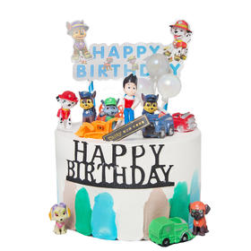 【NO.10】汪汪队出发吧 原味奶油水果蛋糕