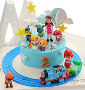 【生日蛋糕】托马斯轨道汪汪队款