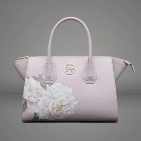 TX120050【白玉天香】高档印花牛皮手提包斜挎翅膀包