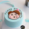 【生日蛋糕】蓝底手绘小男孩款 商品缩略图0