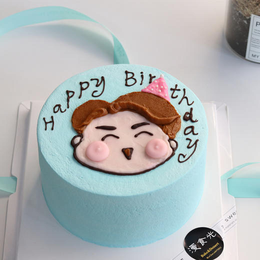 【生日蛋糕】蓝底手绘小男孩款 商品图0