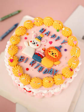 狮子座 兔子 复古蛋糕