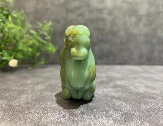 【御珠宫坊·传藏系列】碧玉牛手把件 商品图0