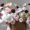 高级感配色《咖啡馆》手提花篮 商品缩略图2