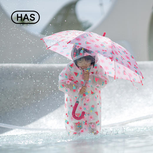 韩国HAS儿童雨伞男女童幼儿园小学生上学雨具长柄晴雨两用太阳伞 商品图3
