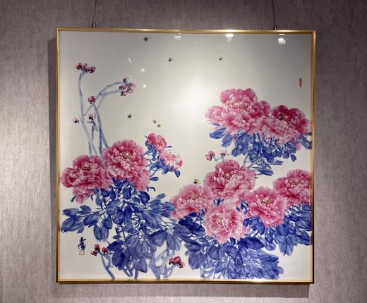 王少伟：《富贵满堂》新款瓷板画 商品图0