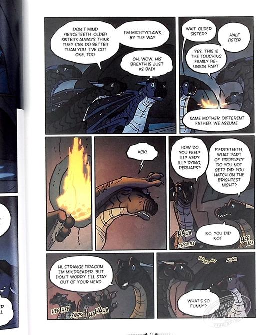 预售 【中商原版】火翼飞龙漫画4：盗取龙梦的死亡岛魔石 The Dark Secret Wings of Fire 英文原版 TUI T S 商品图6