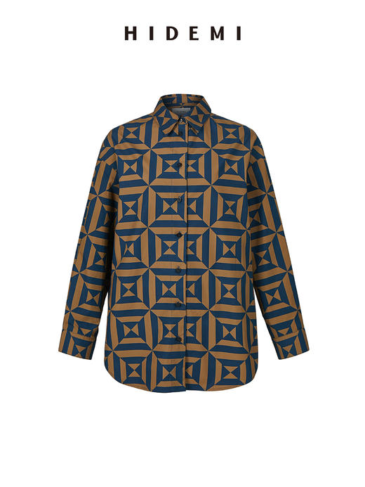 HIDEMI几何设计感印花简约衬衫 商品图12