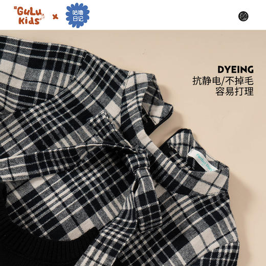 fx-咕噜日记女童格子连衣裙QGQ015 商品图5