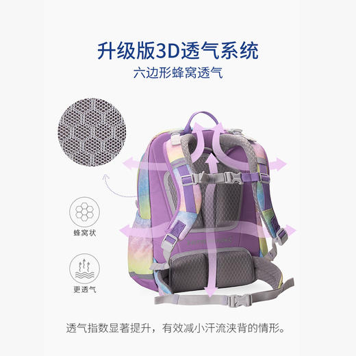 梦乐高级护脊书包SS101P小学生轻便减负男女童背包 商品图3