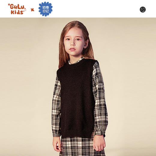 fx-咕噜日记女童格子连衣裙QGQ015 商品图1