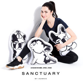 FRENCHIEYOGACUSHIONSET法国斗牛犬瑜伽靠垫套装