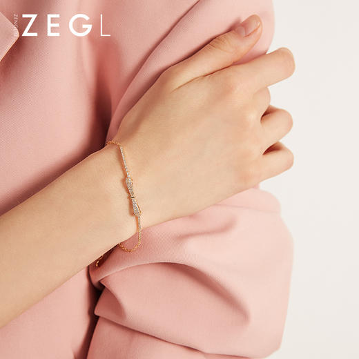 ZENGLIU蝴蝶结轻奢手链女ins小众设计简约气质七夕礼物送闺蜜首饰 商品图3
