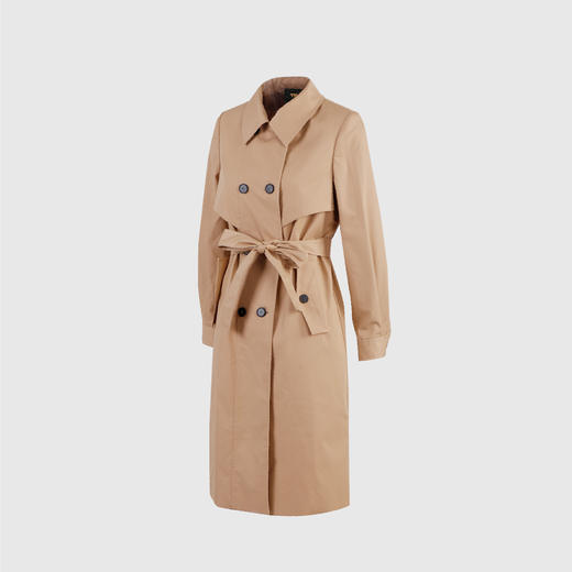 珠链装饰后排扣风衣（附腰带） 商品图1