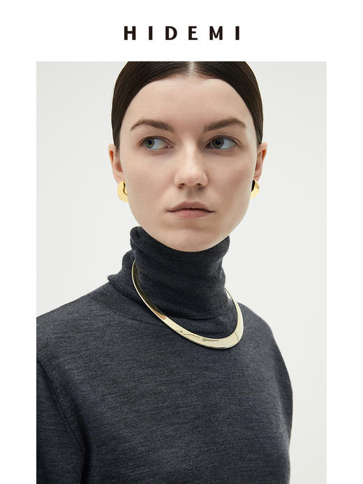 HIDEMI简约设计感项圈 银色/金色 商品图10