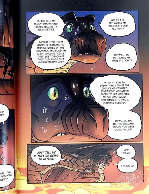 预售 【中商原版】火翼飞龙漫画4：盗取龙梦的死亡岛魔石 The Dark Secret Wings of Fire 英文原版 TUI T S 商品图5