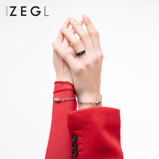 ZEGL设计师胶囊情侣手链一对男女ins小众设计饰品七夕送男友礼物 商品图1