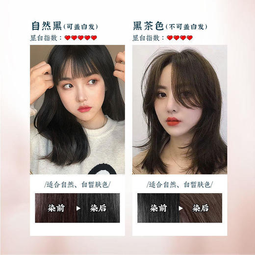 【2支减20】易梳彩易梳黑无需调剂一按即染不黑头皮不刺激染发像梳头一样简单自然棕黑色智能染发梳 商品图1