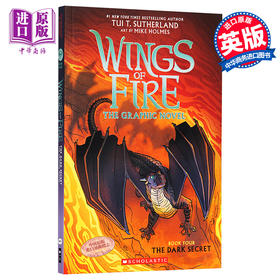 预售 【中商原版】火翼飞龙漫画4：盗取龙梦的死亡岛魔石 The Dark Secret Wings of Fire 英文原版 TUI T S