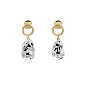 J.HARDYMENT | Silver Pearl and Small Link earrings [耳环]